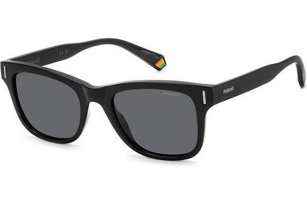 Okulary przeciwsłoneczne Polaroid PLD6206/S 807/M9 Polarized Prostokątne Czarne