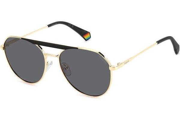 Okulary przeciwsłoneczne Polaroid PLD6211/S/X RHL/M9 Polarized Pilotki (Aviator) Złote