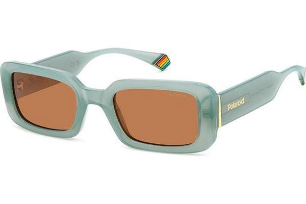 Okulary przeciwsłoneczne Polaroid PLD6208/S/X 1ED/HE Polarized Prostokątne Zielone