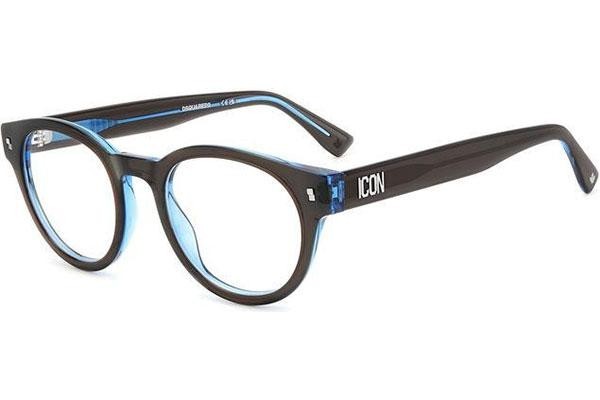 Okulary korekcyjne Dsquared2 ICON0014 3LG Okrągłe Brązowe