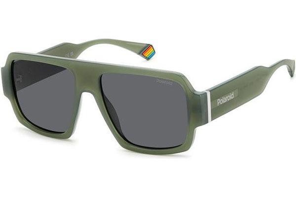 Okulary przeciwsłoneczne Polaroid PLD6209/S/X 1ED/M9 Polarized Kwadratowe Zielone