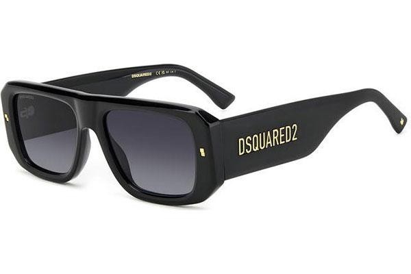 Okulary przeciwsłoneczne Dsquared2 D20107/S 807/9O Prostokątne Czarne