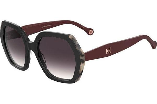 Okulary przeciwsłoneczne Carolina Herrera HER0181/S GUU/3X Nieregularny Czarne