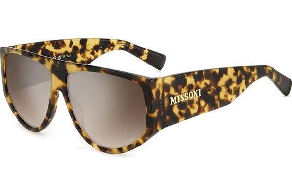 Okulary przeciwsłoneczne Missoni MIS0165/S P65/NQ Nieregularny Havana