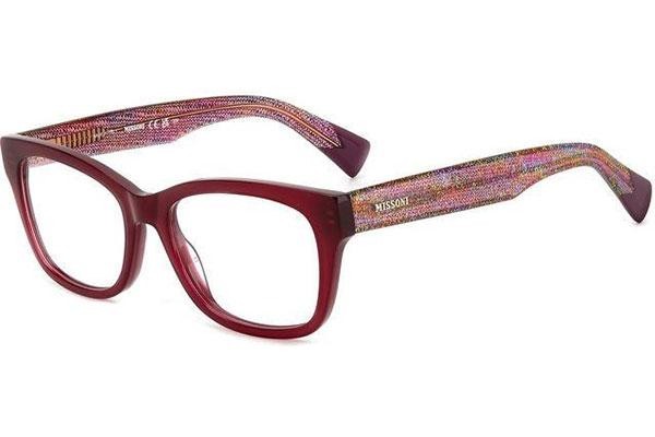 Okulary korekcyjne Missoni MIS0128 C9A Prostokątne Czerwone