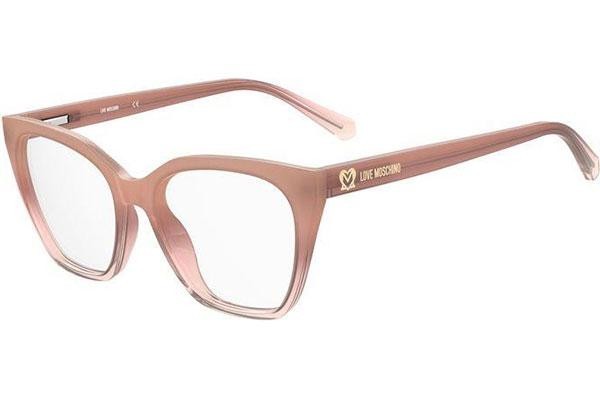 Okulary korekcyjne Love Moschino MOL627 FWM Kwadratowe Beżowe