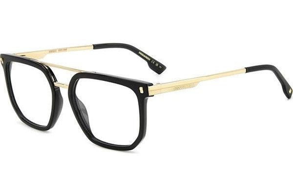 Okulary korekcyjne Dsquared2 D20112 807 Pilotki (Aviator) Czarne