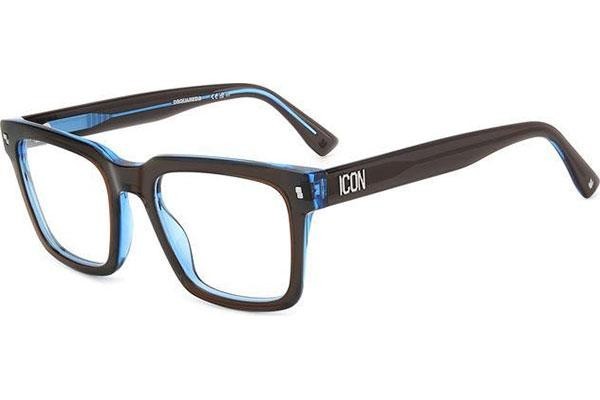 Okulary korekcyjne Dsquared2 ICON0013 3LG Kwadratowe Brązowe