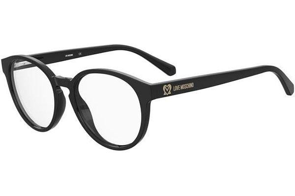 Okulary korekcyjne Love Moschino MOL626 807 Owalne Czarne