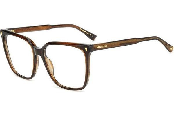 Okulary korekcyjne Dsquared2 D20115 GMV Kwadratowe Brązowe