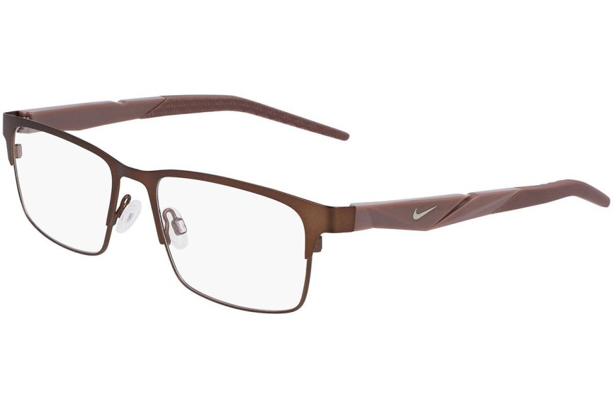 Okulary korekcyjne Nike 8154 201 Prostokątne Brązowe