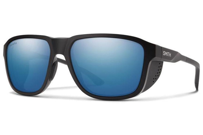 Okulary przeciwsłoneczne Smith EMBARK 003/QG Polarized Kwadratowe Czarne