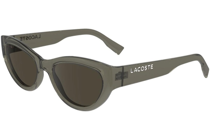 Okulary przeciwsłoneczne Lacoste L6013S 210 Kocie oczy Zielone