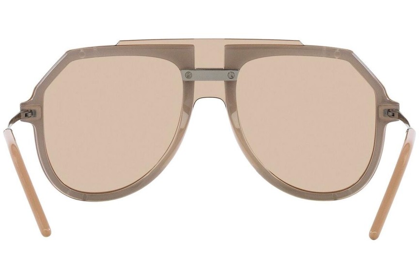 Okulary przeciwsłoneczne Dolce & Gabbana DG6195 328493 Pilotki (Aviator) Brązowe