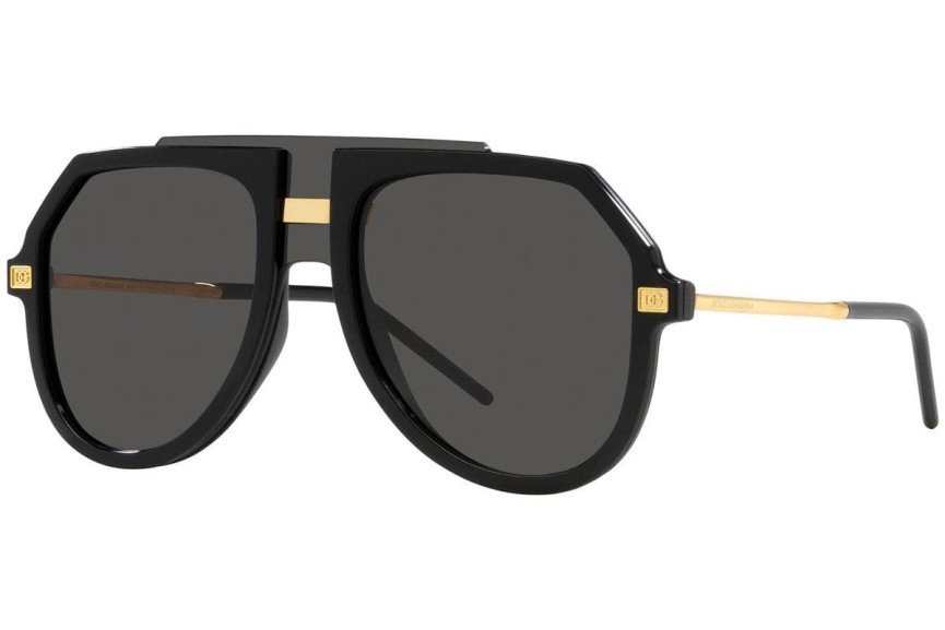 Okulary przeciwsłoneczne Dolce & Gabbana DG6195 501/87 Pilotki (Aviator) Czarne