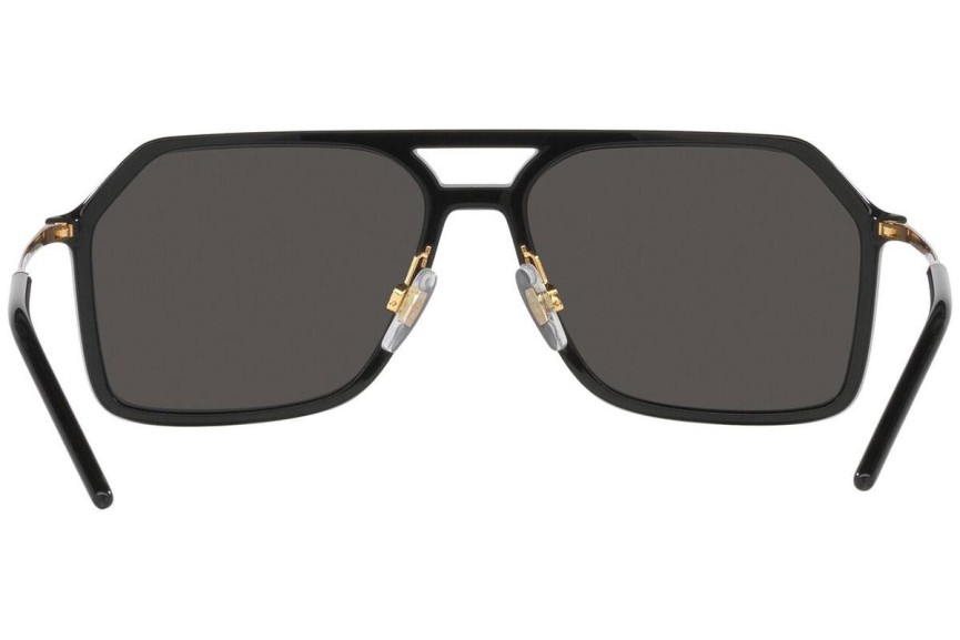 Okulary przeciwsłoneczne Dolce & Gabbana DG6196 252587 Pilotki (Aviator) Czarne