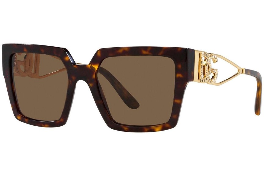 Okulary przeciwsłoneczne Dolce & Gabbana DG4446B 502/73 Kwadratowe Havana