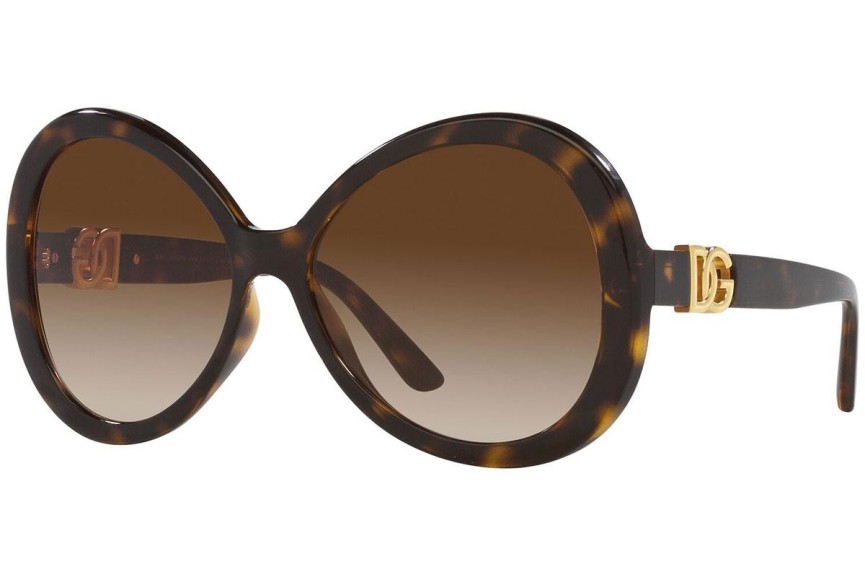 Okulary przeciwsłoneczne Dolce & Gabbana DG6194U 502/13 Owalne Havana