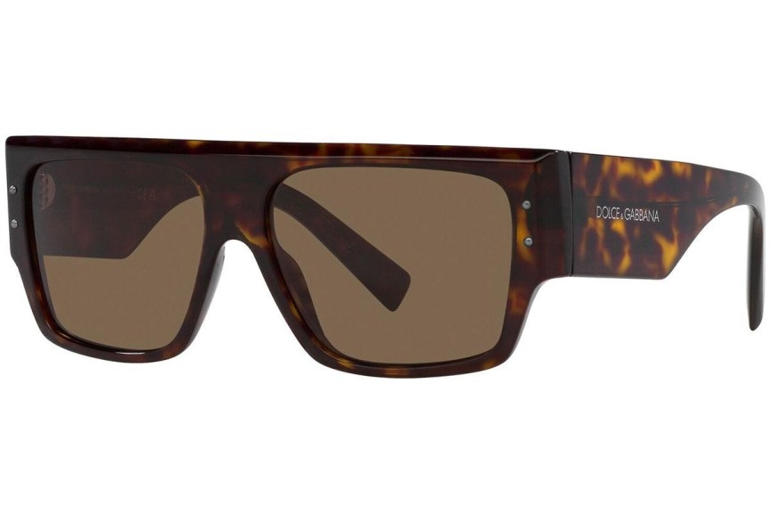 Okulary przeciwsłoneczne Dolce & Gabbana DG4459 502/73 Kwadratowe Havana