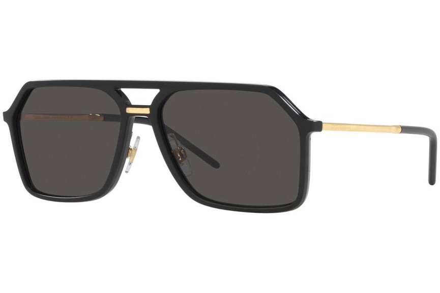 Okulary przeciwsłoneczne Dolce & Gabbana DG6196 252587 Pilotki (Aviator) Czarne