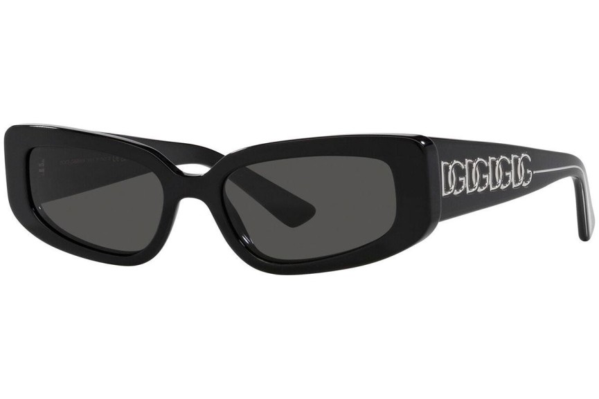 Okulary przeciwsłoneczne Dolce & Gabbana DG4445 501/87 Kocie oczy Czarne