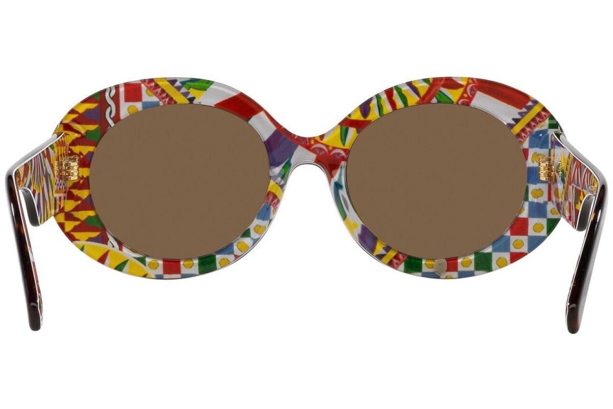 Okulary przeciwsłoneczne Dolce & Gabbana DG4448 321773 Owalne Havana