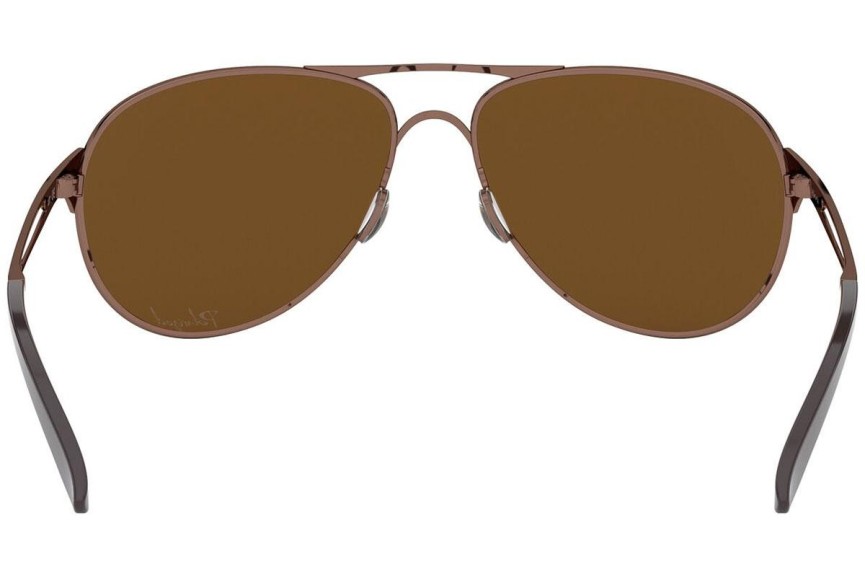 Okulary przeciwsłoneczne Oakley Caveat OO4054 405405 Polarized Pilotki (Aviator) Brązowe