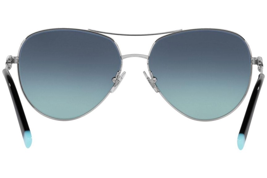 Okulary przeciwsłoneczne Tiffany & Co. TF3083B 60019S Pilotki (Aviator) Srebrne