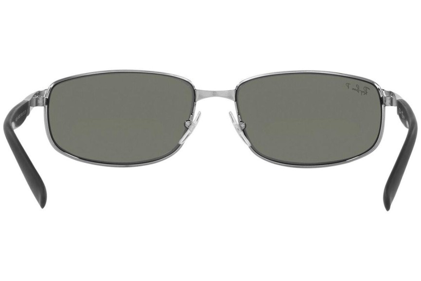 Okulary przeciwsłoneczne Ray-Ban RB3254 004/58 Polarized Prostokątne Srebrne