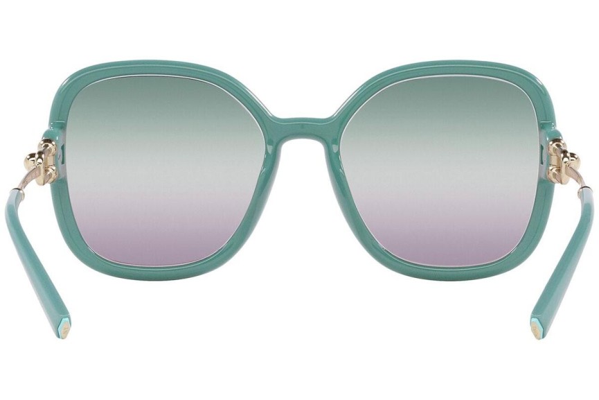 Okulary przeciwsłoneczne Tiffany & Co. TF4202U 8379EL Oversize Zielone