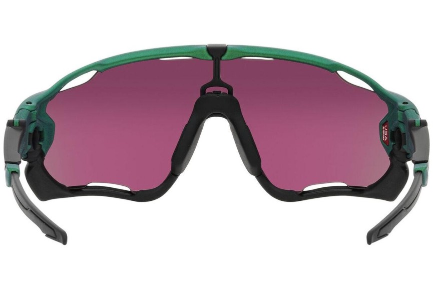 Okulary przeciwsłoneczne Oakley Jawbreaker OO9290 929077 Pojedyncze | Shield Zielone