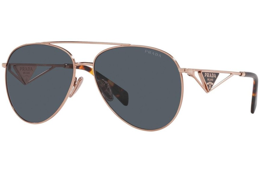 Okulary przeciwsłoneczne Prada PR73ZS SVF09T Pilotki (Aviator) Brązowe