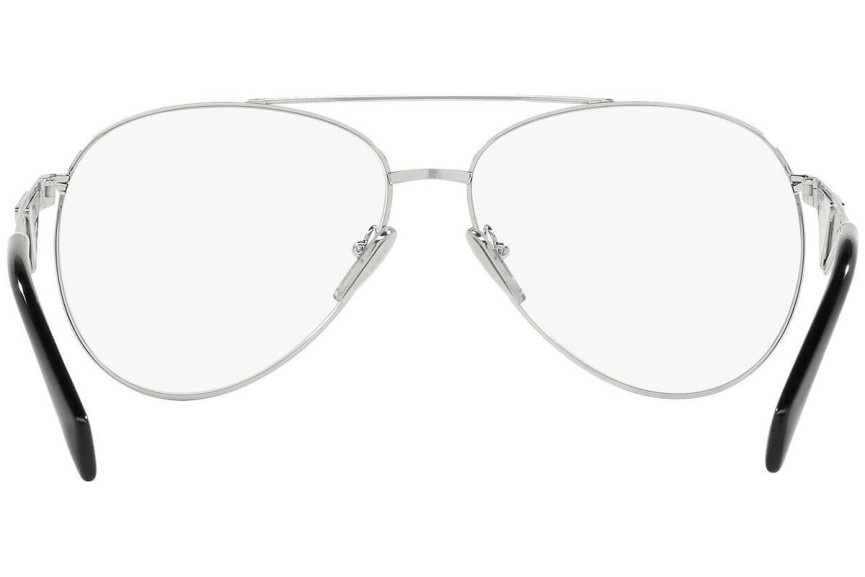 Okulary przeciwsłoneczne Prada PR73ZS 1BC08N blue-light [non-prescription] Pilotki (Aviator) Srebrne