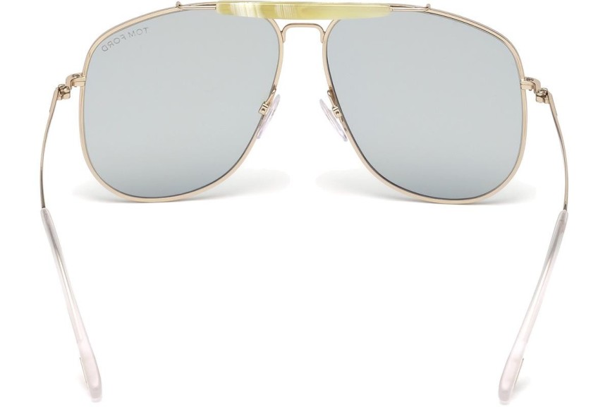 Okulary przeciwsłoneczne Tom Ford Connor FT0557 28V Pilotki (Aviator) Złote