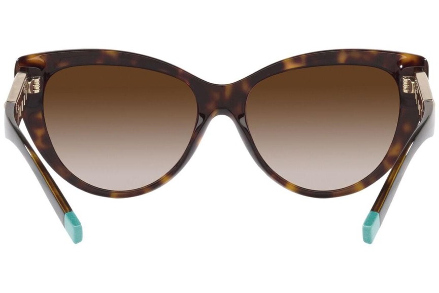 Okulary przeciwsłoneczne Tiffany & Co. TF4196 80153B Kocie oczy Havana