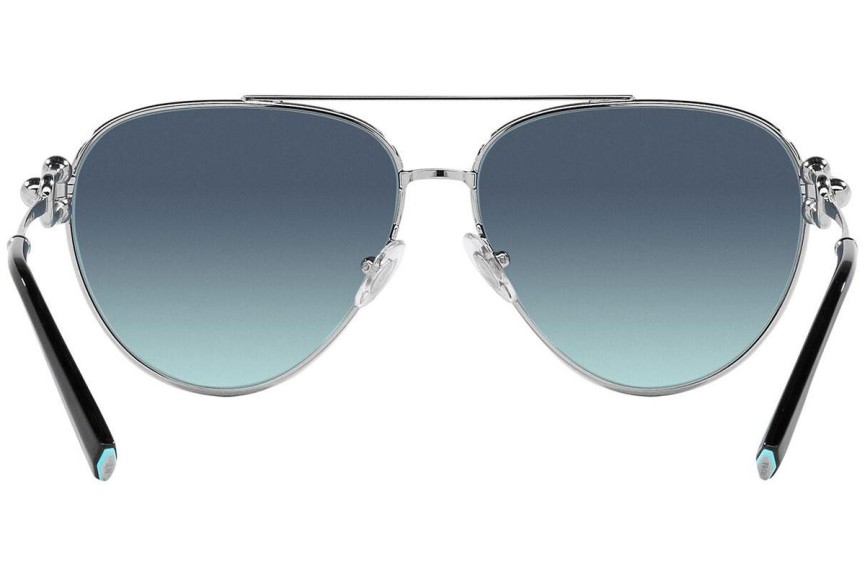 Okulary przeciwsłoneczne Tiffany & Co. TF3092 60019S Pilotki (Aviator) Srebrne