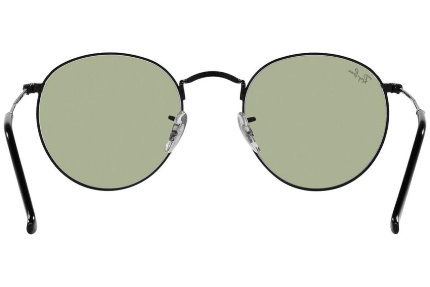 Okulary przeciwsłoneczne Ray-Ban Round Metal RB3447 002/52 Okrągłe Czarne