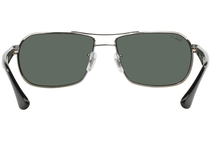 Okulary przeciwsłoneczne Ray-Ban RB3492 004/58 Polarized Pilotki (Aviator) Srebrne