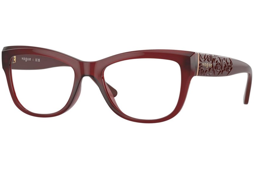 Okulary korekcyjne Vogue Eyewear VO5528 3094 Kocie oczy Czerwone