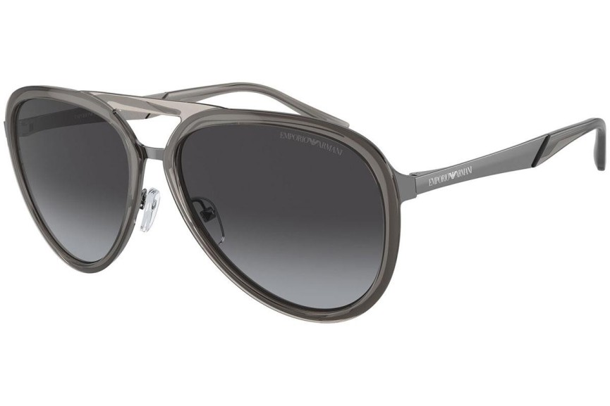 Okulary przeciwsłoneczne Emporio Armani EA2145 33578G Pilotki (Aviator) Szare