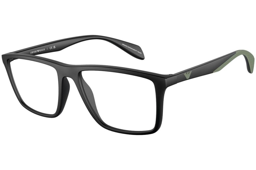 Okulary korekcyjne Emporio Armani EA3230 5001 Prostokątne Czarne