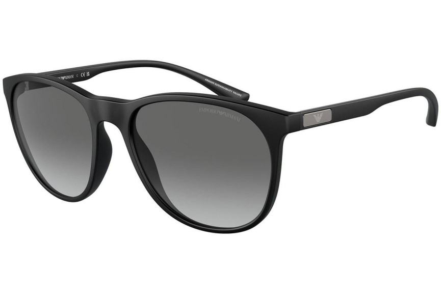 Okulary przeciwsłoneczne Emporio Armani EA4210 500111 Okrągłe Czarne