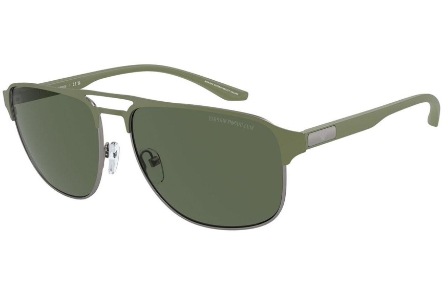 Okulary przeciwsłoneczne Emporio Armani EA2144 336771 Pilotki (Aviator) Zielone