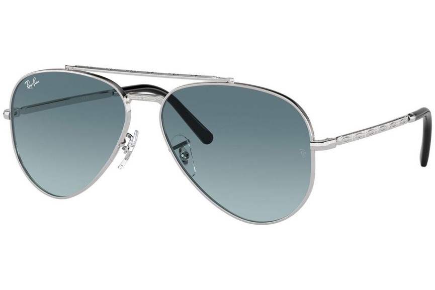 Okulary przeciwsłoneczne Ray-Ban New Aviator RB3625 003/3M Pilotki (Aviator) Srebrne