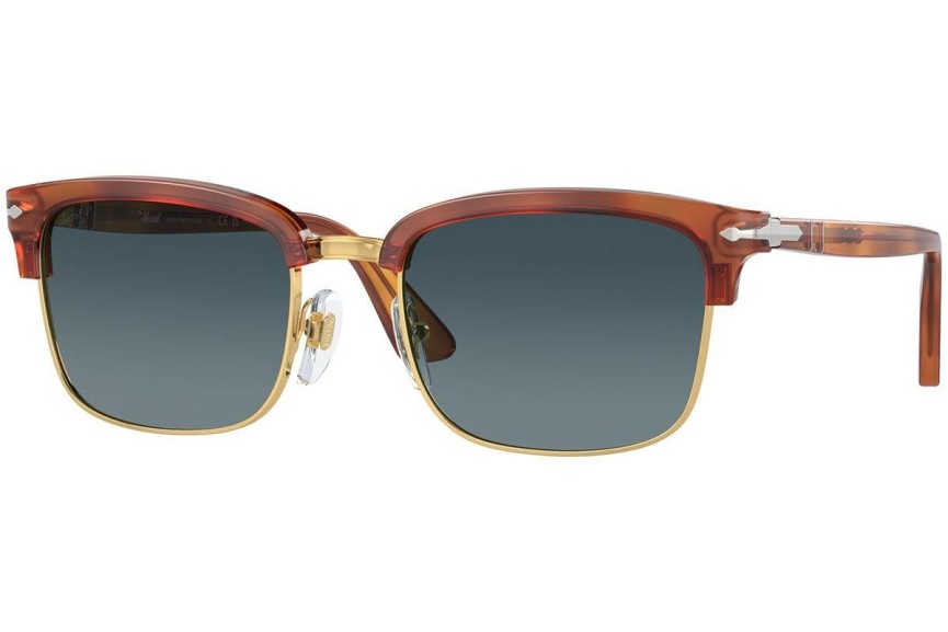 Okulary przeciwsłoneczne Persol PO3327S 96/S3 Polarized Prostokątne Havana