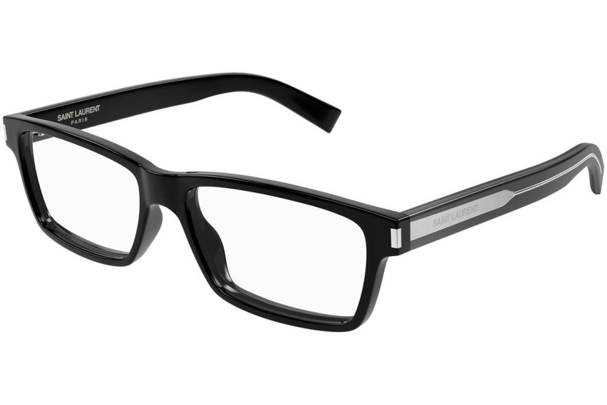 Okulary korekcyjne Saint Laurent SL622 007 Prostokątne Czarne