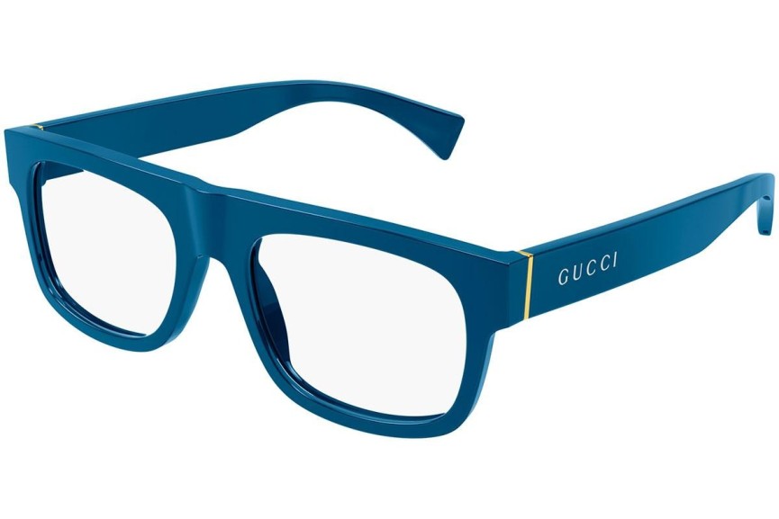 Okulary korekcyjne Gucci GG1137O 004 Flat Top Niebieskie