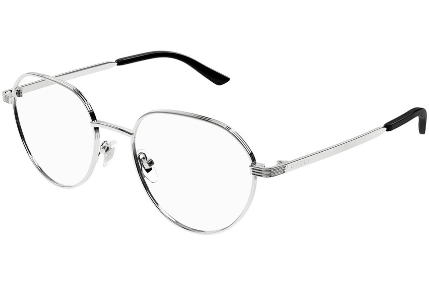 Okulary korekcyjne Gucci GG1458O 003 Okrągłe Srebrne