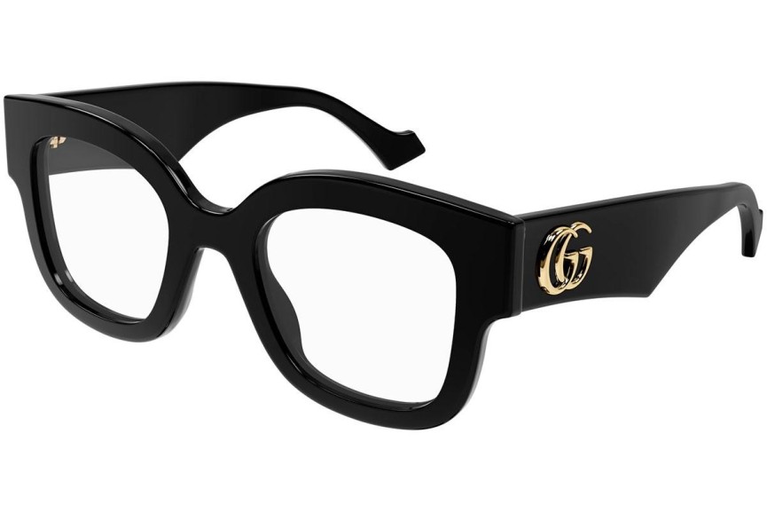 Okulary korekcyjne Gucci GG1423O 001 Kwadratowe Czarne