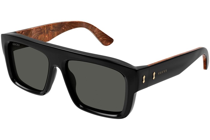 Okulary przeciwsłoneczne Gucci GG1461S 001 Kwadratowe Czarne